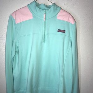 Light Link & Aqua Vineyard Vines Sweatshirt